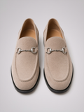 Sundrel Suede-Effect Horsebit Loafers - 01_loafers_beige_pair
