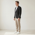 Sundrel Bodhi Lightweight Linen Blazer - 03 model side black