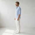 Sundrel Jonas Casual Linen Summer Shirt - 03 model side light-blue