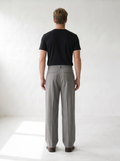 Sundrel master workflow Pleated Wide-Leg Tailored Trousers - 03_trousers_gray_model_back