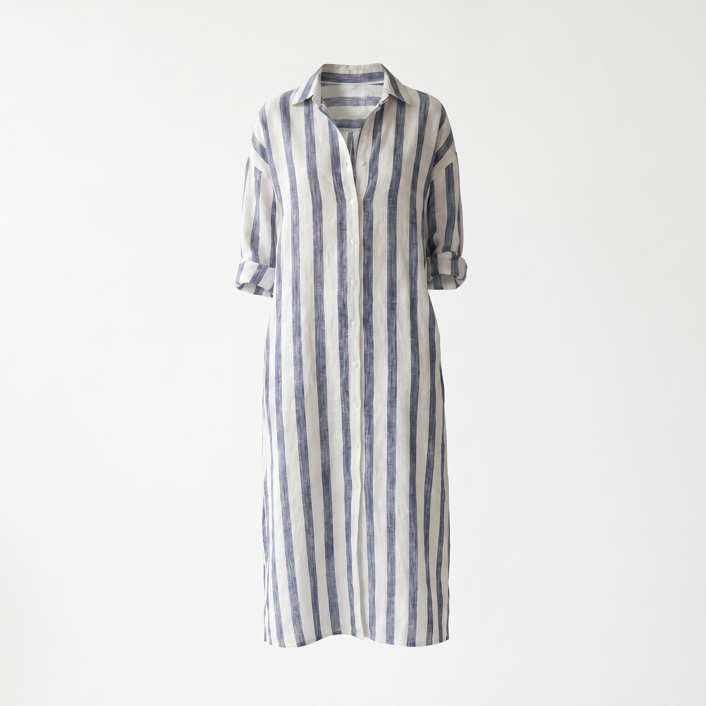 Amaris Linen Long Shirt Dress