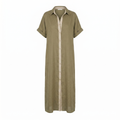 Gemma Linen Long Shirt Sundress