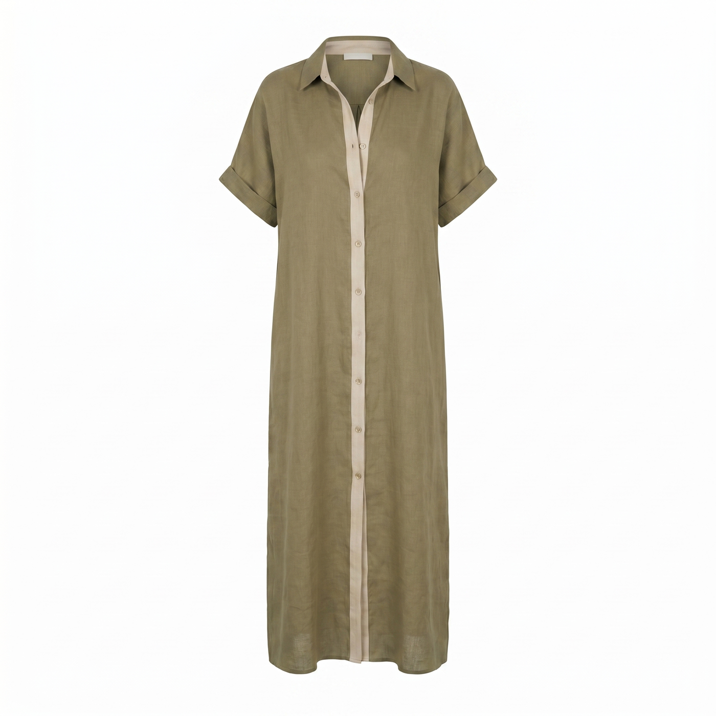 Gemma Linen Long Shirt Sundress
