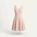 Women’s Summer Dress A-line V-neck - Pink
