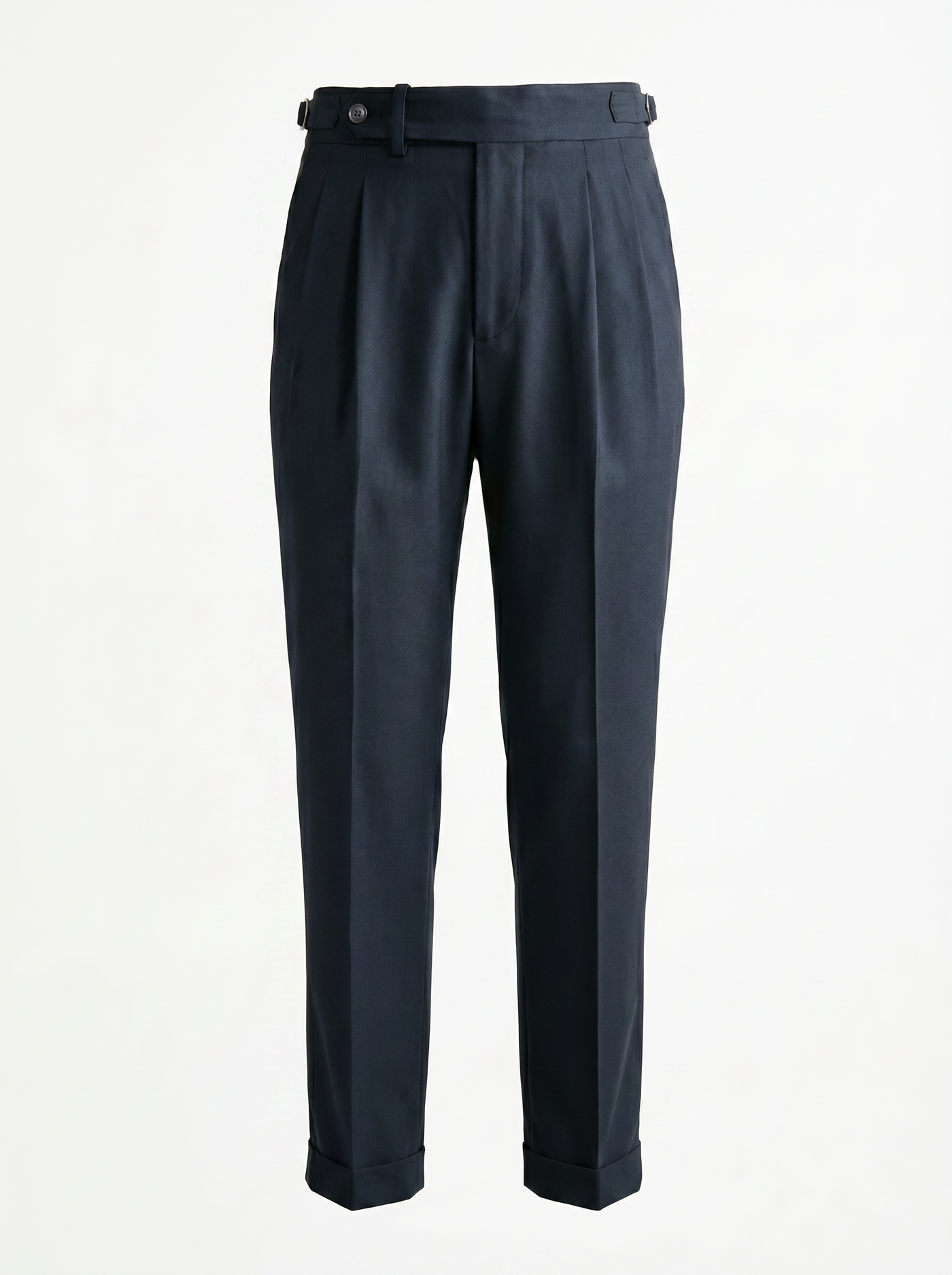 Vittorio Classic Fit Pleated Trousers - Navy mannequin