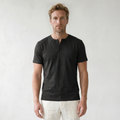 Sundrel Martin Short-Sleeve Henley Shirt - 05 model detail black
