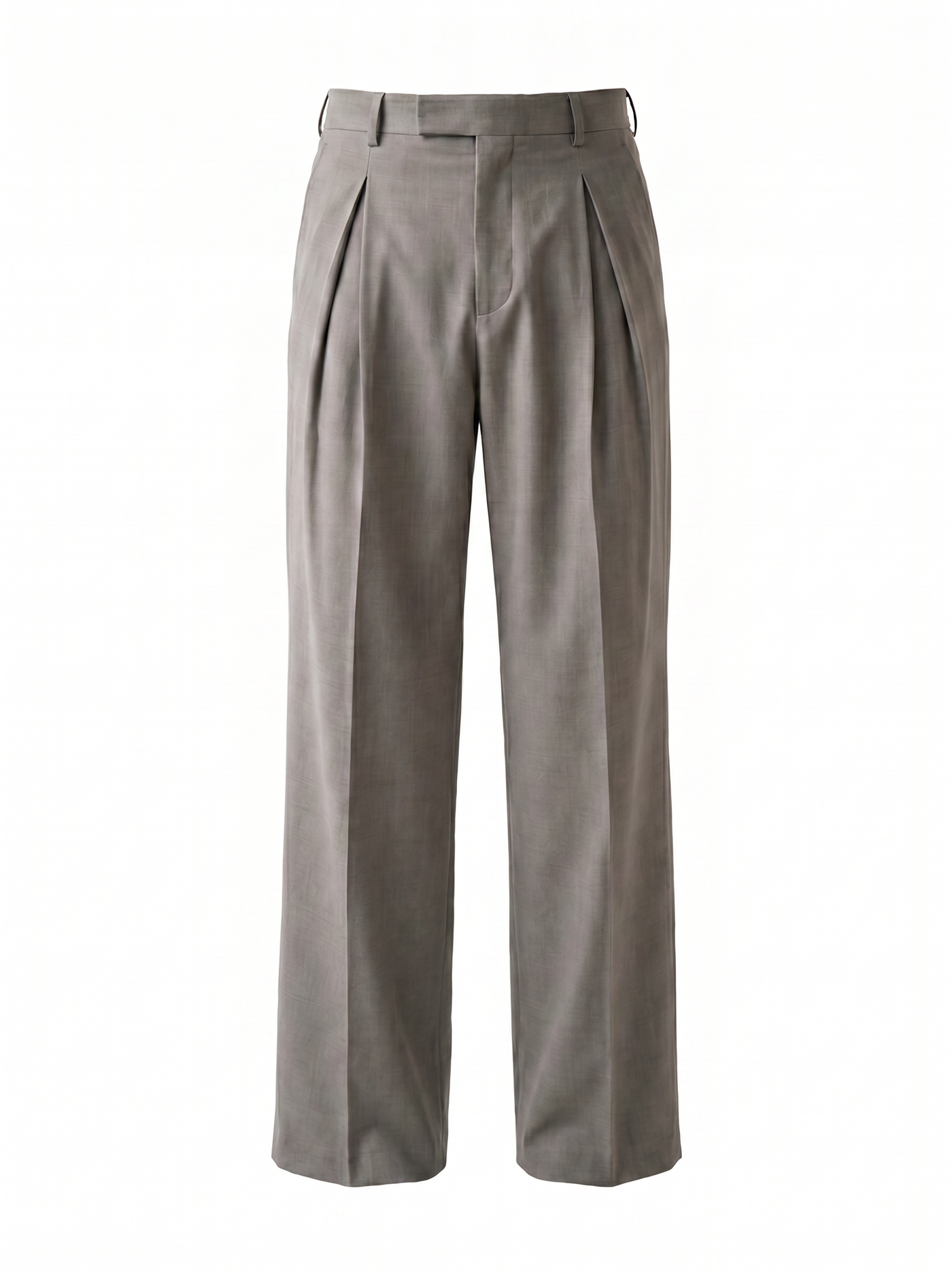 Sundrel master workflow Pleated Wide-Leg Tailored Trousers - 05_trousers_beige_mannequin_front