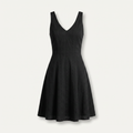 Women’s Summer Dress A-line V-neck - Black