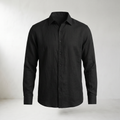 Sundrel Aden Linen Button-Down Shirt - Black