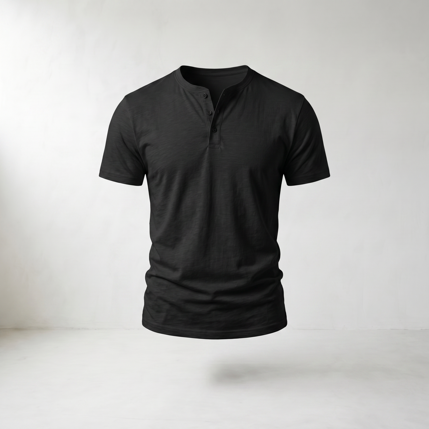 Sundrel Martin Short-Sleeve Henley Shirt - Black