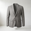 Sundrel Dino Single-Breasted Cotton-Linen Blazer - Gray