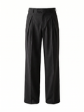 Sundrel master workflow Pleated Wide-Leg Tailored Trousers - 06_trousers_black_mannequin_front