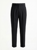 Vittorio Classic Fit Pleated Trousers - Black mannequin