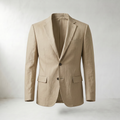 Sundrel Dino Single-Breasted Cotton-Linen Blazer - Light Khaki