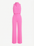 Saphirelle High Neck Wide-Leg Jumpsuit - Pink mannequin