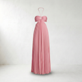Pleated Halter Maxi Dress - Mannequin product view - Pink