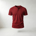 Sundrel Martin Short-Sleeve Henley Shirt - Red