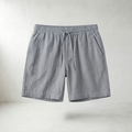 Sundrel Embry Linen Drawstring Shorts - Gray