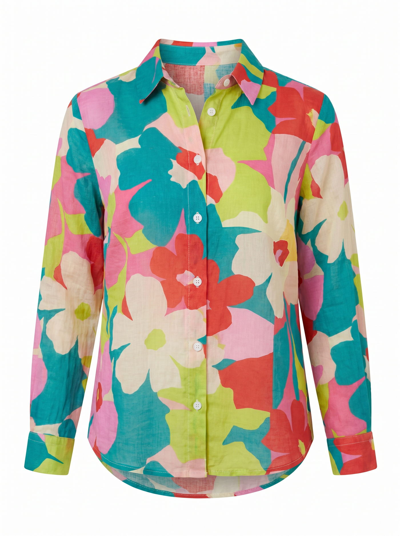Terri Printed Button-Up Blouse - Mix mannequin