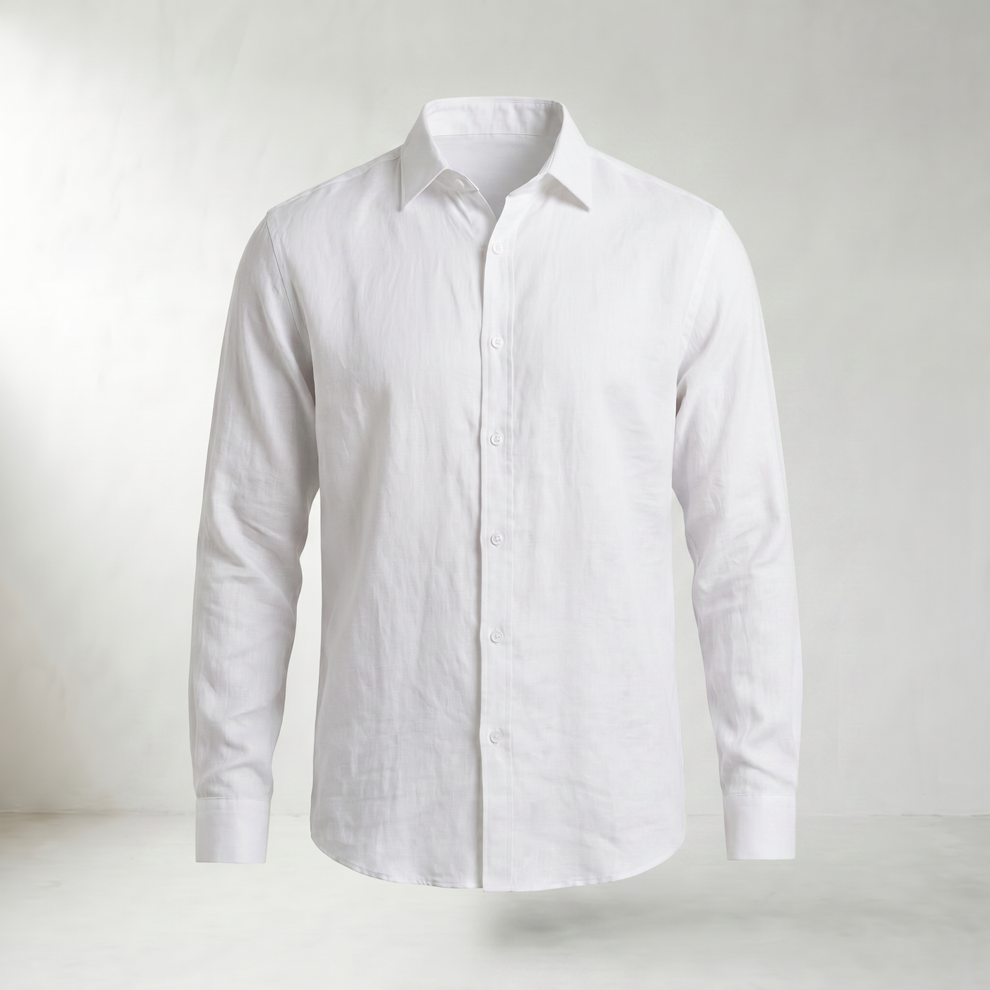 Sundrel Aden Linen Button-Down Shirt - White