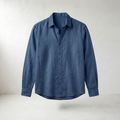 Sundrel Jonas Casual Linen Summer Shirt - Dark blue