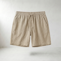 Sundrel Embry Linen Drawstring Shorts - Khaki