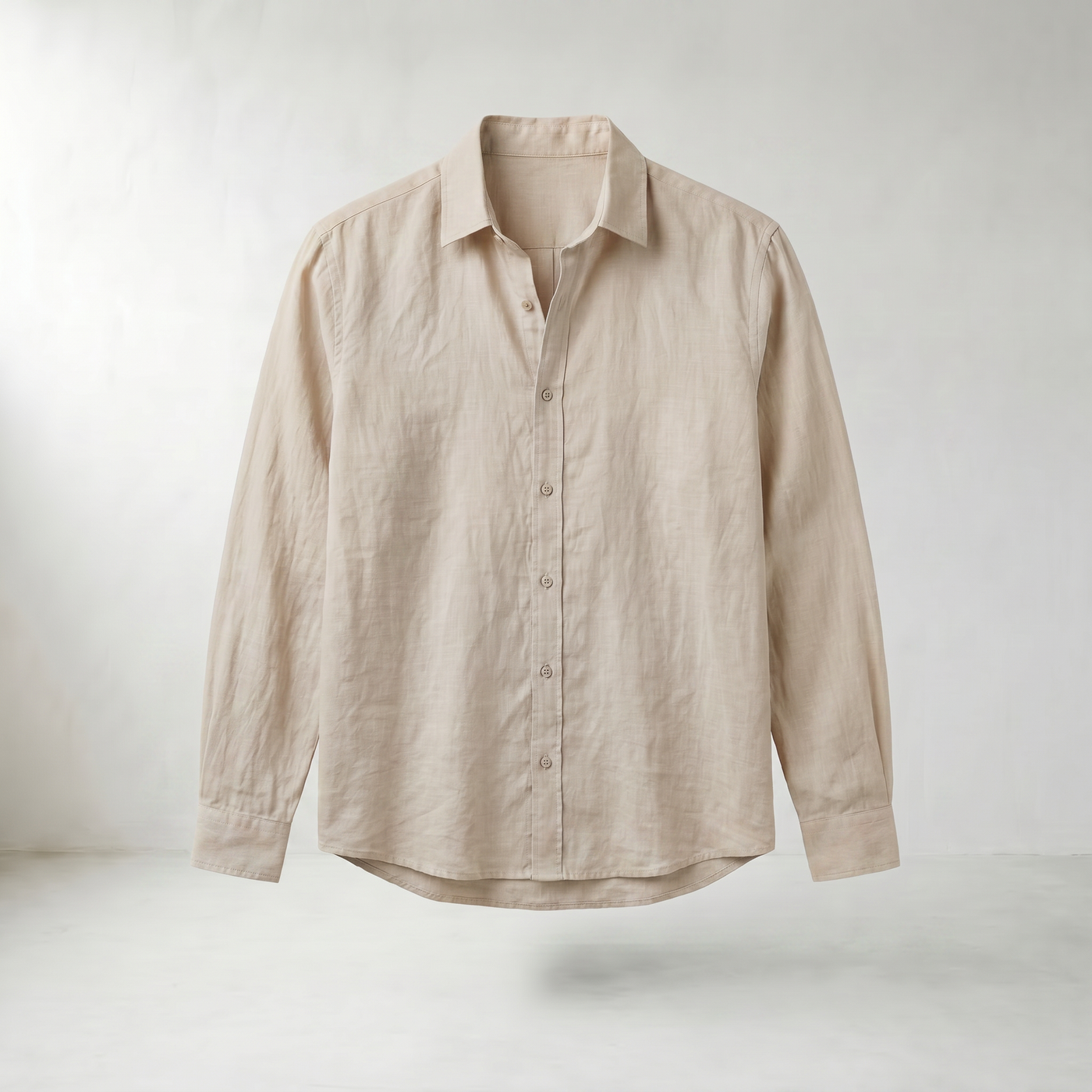 Sundrel Jonas Casual Linen Summer Shirt - Beige