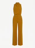 Saphirelle High Neck Wide-Leg Jumpsuit - Yellow mannequin