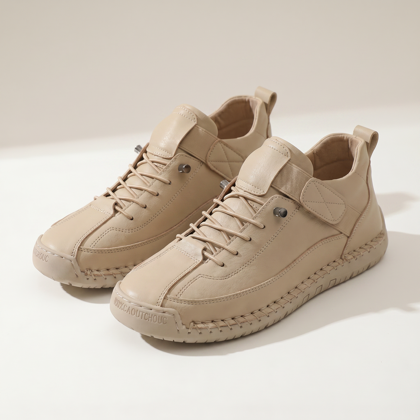 Evelyn Comfortable Supportive Sneakers - Beige mannequin product-only image