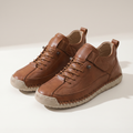 Evelyn Comfortable Supportive Sneakers - Brown mannequin product-only image