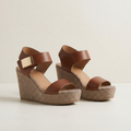 Amanda Comfortable Orthopedic Sandals - Brown mannequin product-only image