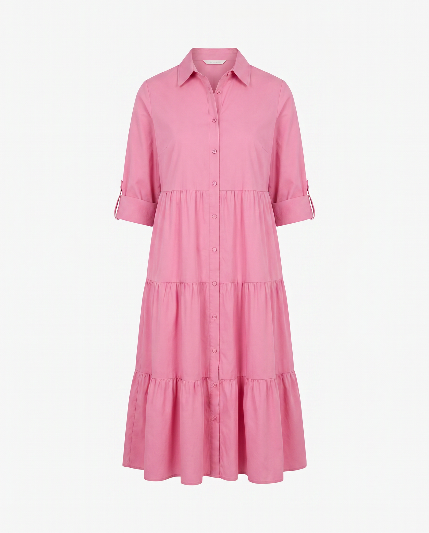 A-Line Flattering Summer Dress - Pink mannequin product-only image
