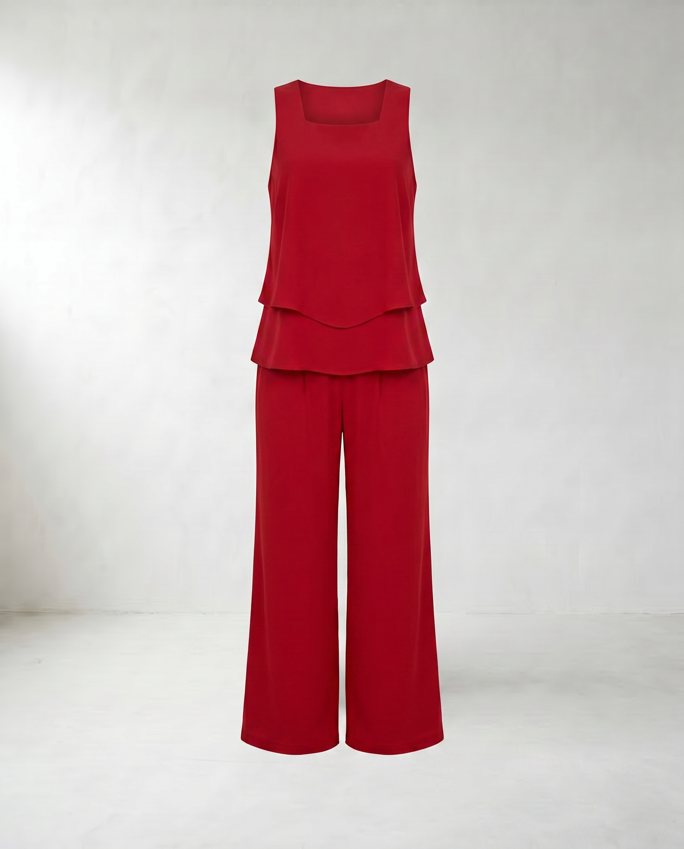 Abigail | Chic Two-Piece Set - Red mannequin product-only image
