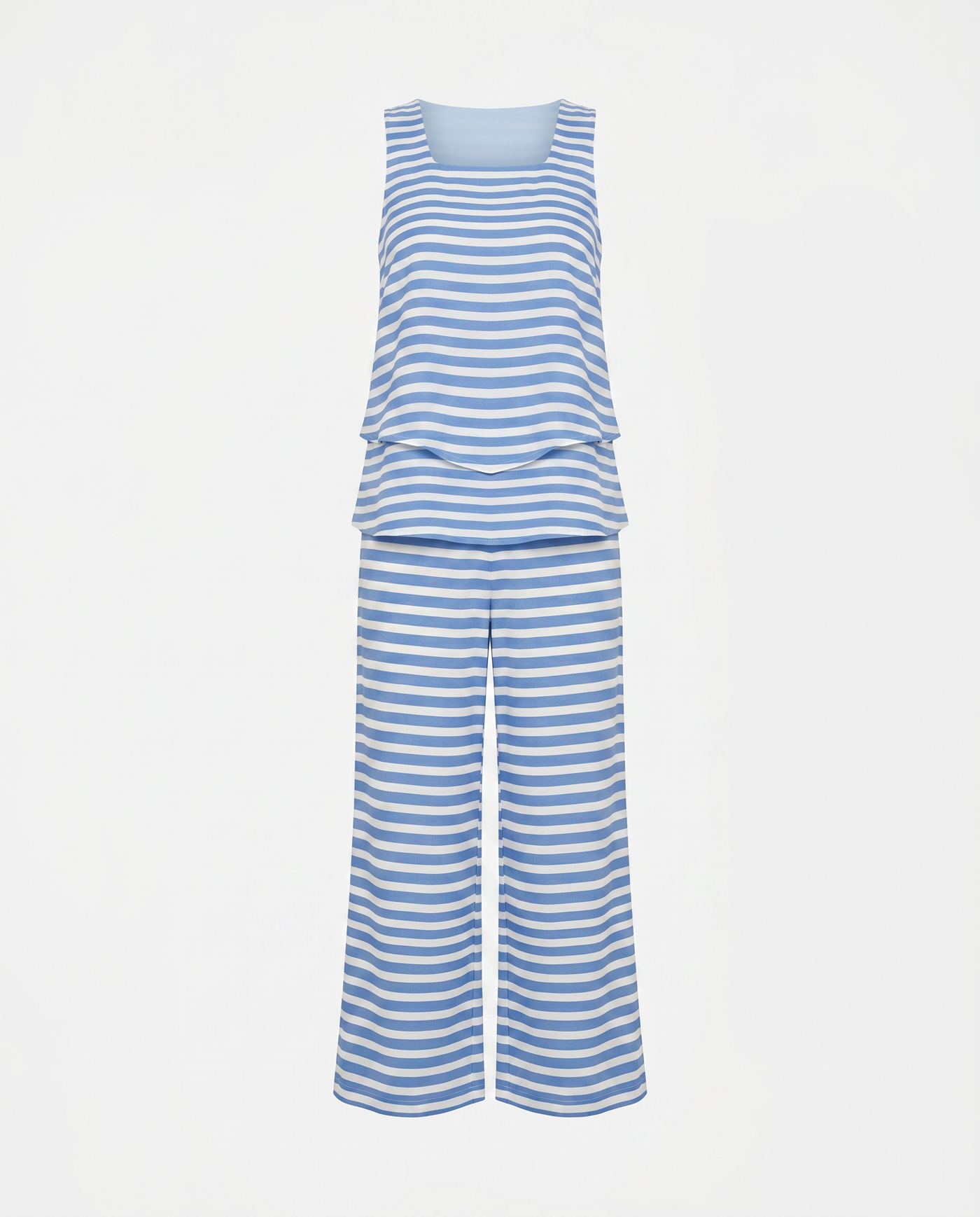 Abigail | Chic Two-Piece Set - Stripes mannequin product-only image