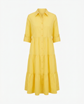 A-Line Flattering Summer Dress - Yellow mannequin product-only image