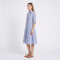A-Line Flattering Summer Dress - model side angle - job 6e960fa7-9e23-4537-b22c-aed7b76fb8f0