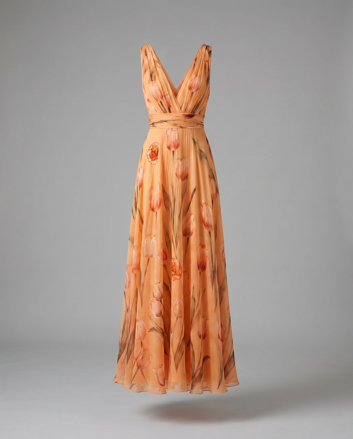 Victoria Tulip Wedding Guest Dress - Orange