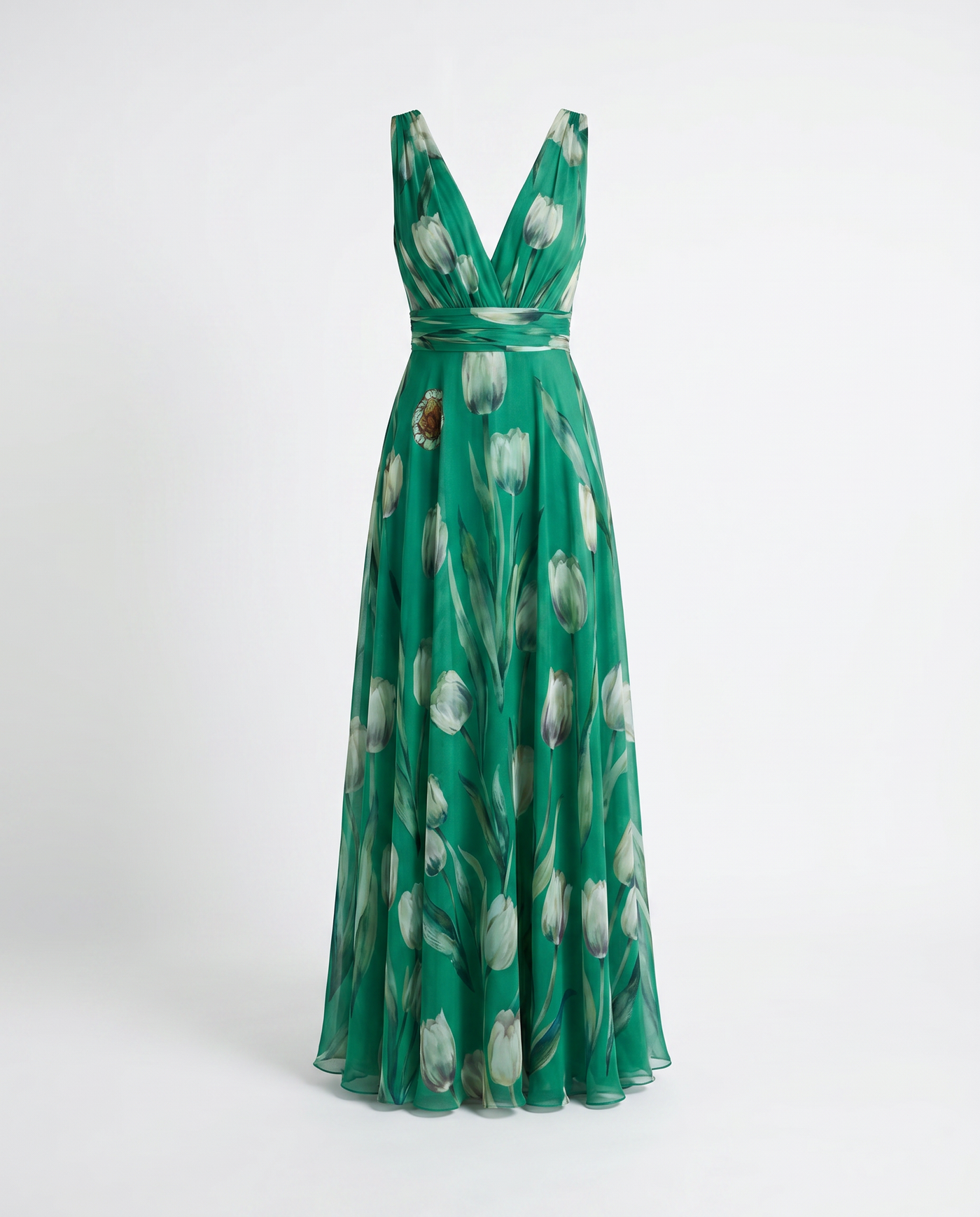 Victoria Tulip Wedding Guest Dress - Green