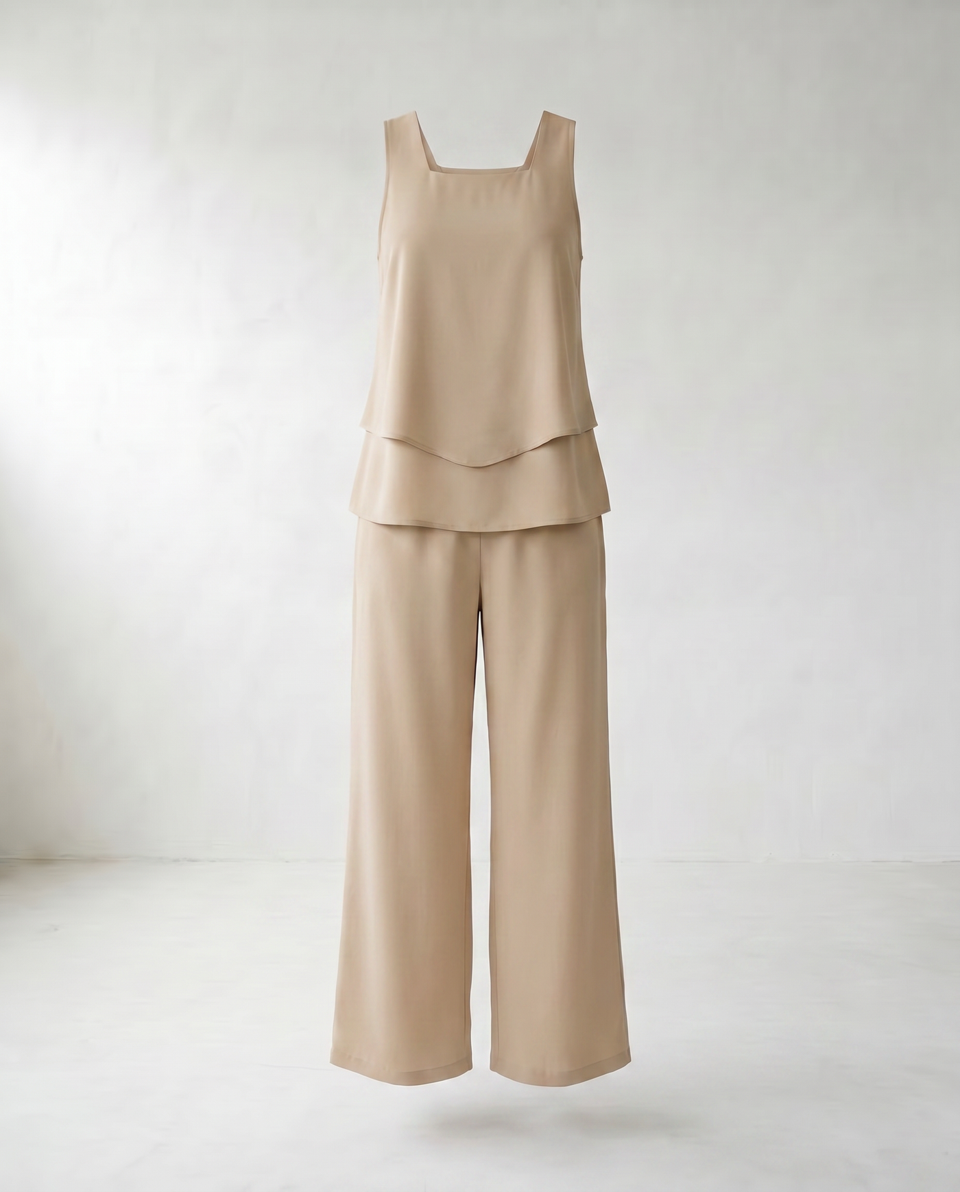 Abigail | Chic Two-Piece Set - Beige