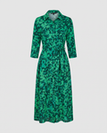 Abstract Print Midi Dress – Casual Dress | Seraphina - Green